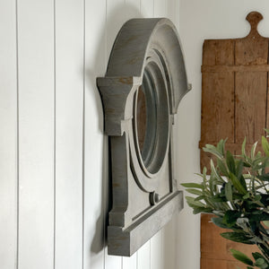 Zinc metal mansard style mirror I.