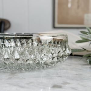 Vintage glass coffee table display bowl
