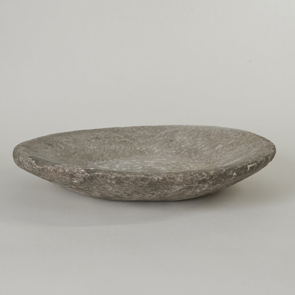 Vintage Round Marble Bowl II