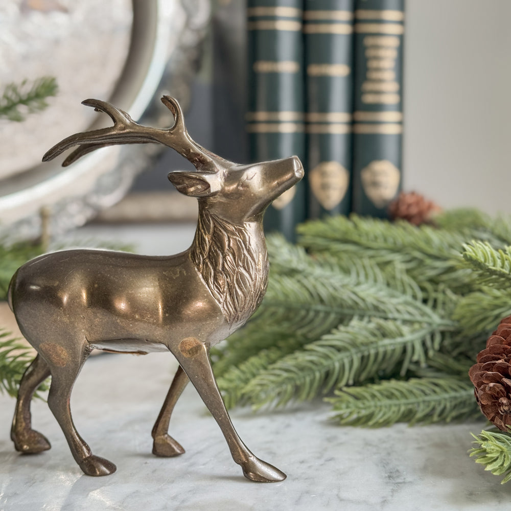 Vintage Brass Elk.