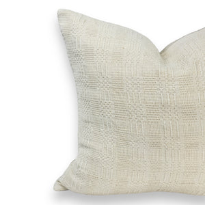 Emily 20" Woven Vintage linen Pillow Cover