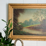 Vintage Landscape Oil Print.