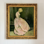 Vintage Solemn Lady Print.