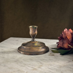 Vintage Dark Brass Taper Holder