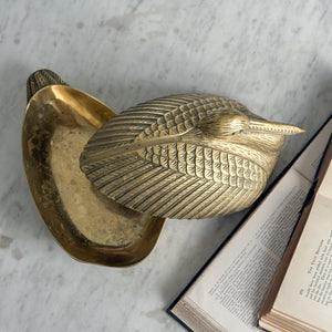Vintage Brass Pelican