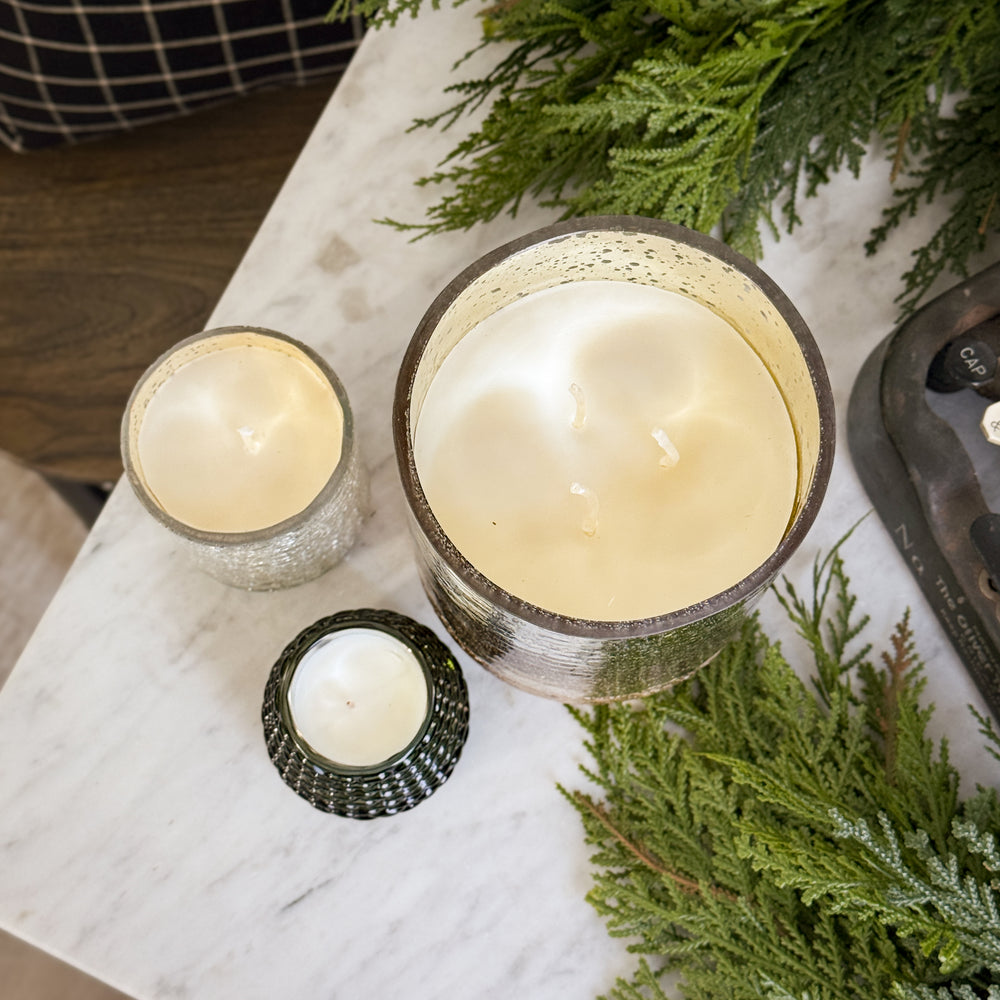 Illume - Green Balsam and Cedar Pinecone Candle.