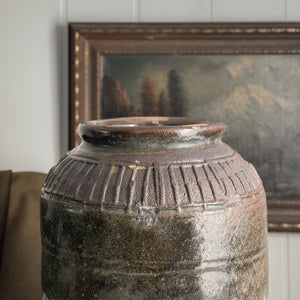 Vintage Brown Bean Pot VI.