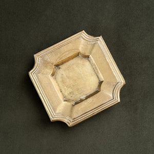 Vintage small square brass tray