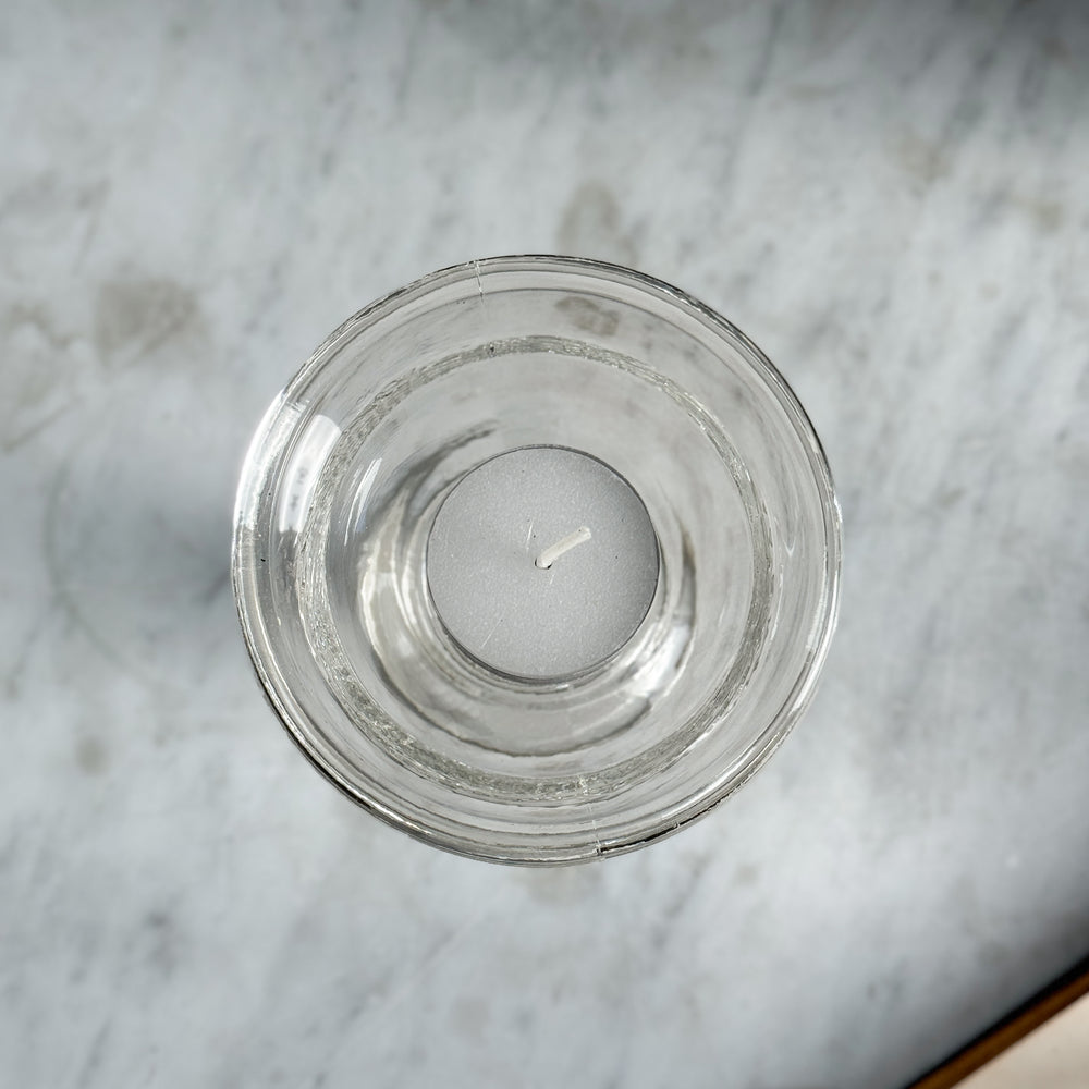 Vintage glass tealight fairy lamp.