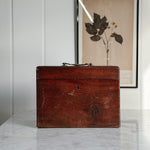 Vintage Wood Lidded Box.