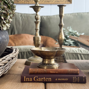 Vintage Brass Footed Bowl.