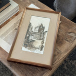 Vintage Metal Framed Chateau Frontenac Print.