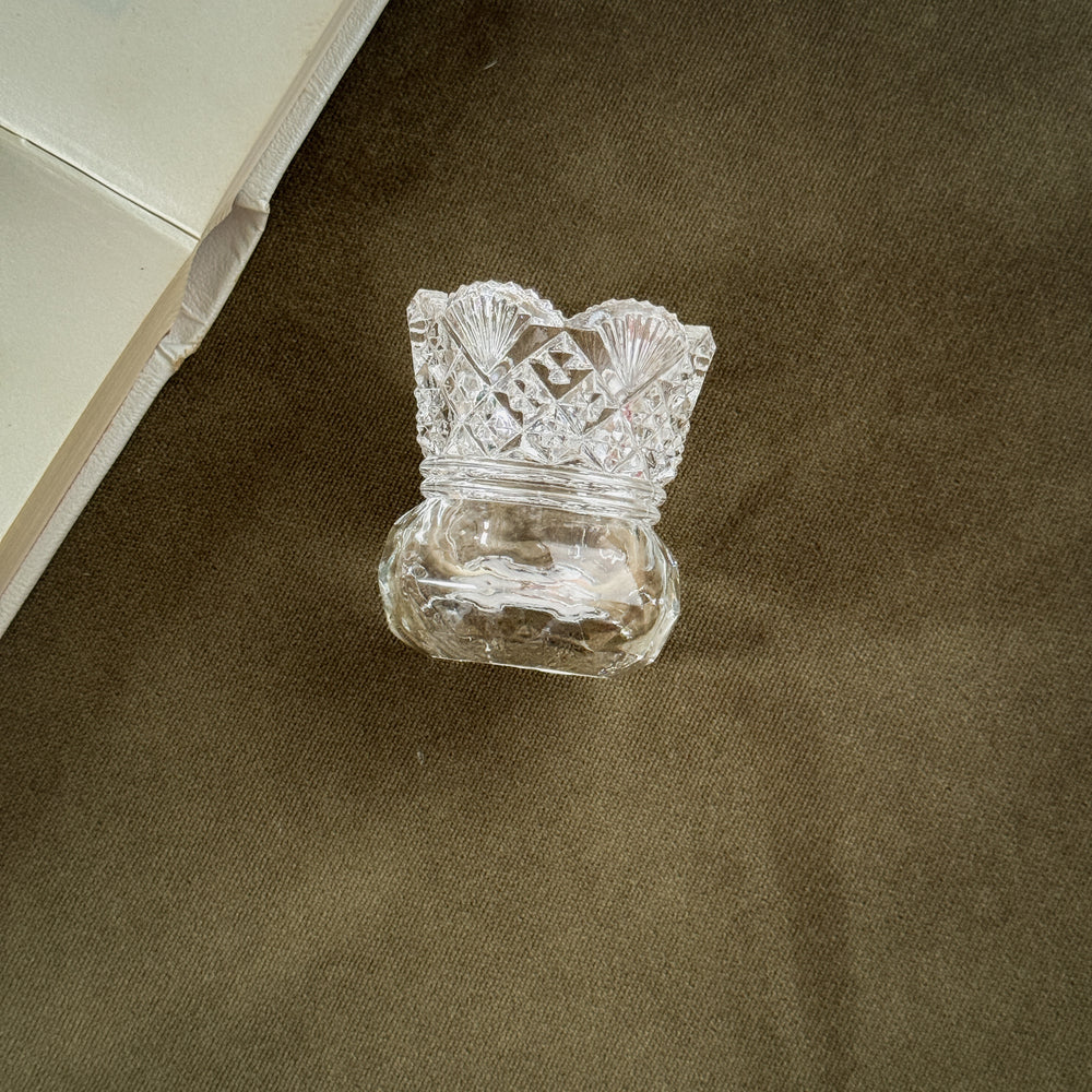 Vintage Glass Toothpick Holder VIII
