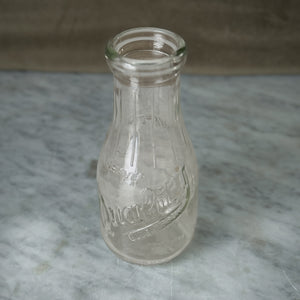 Vintage Glass Blue Ribbon Bottle.