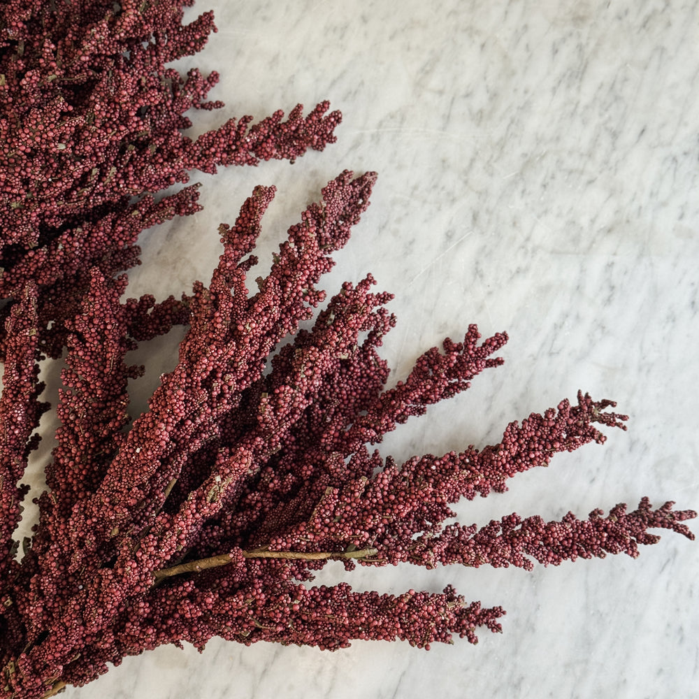 Burgundy Faux Fall Amaranth Stem