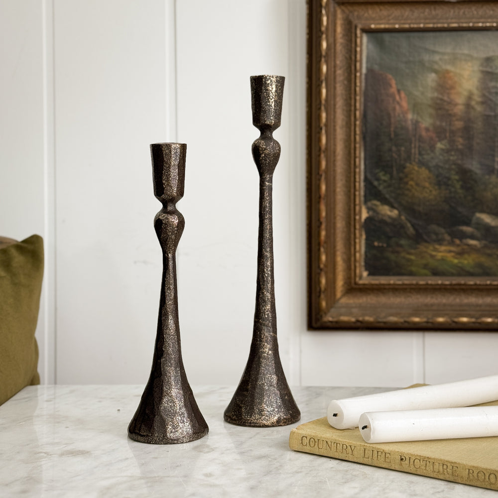 Antiqued Gold Cast Iron Taper