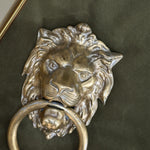 Vintage Brass Lion Head Door knocker.