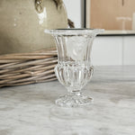 Vintage glass lion head urn