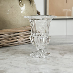 Vintage glass lion head urn
