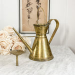 Vintage brass gold watering can sprinkler spout