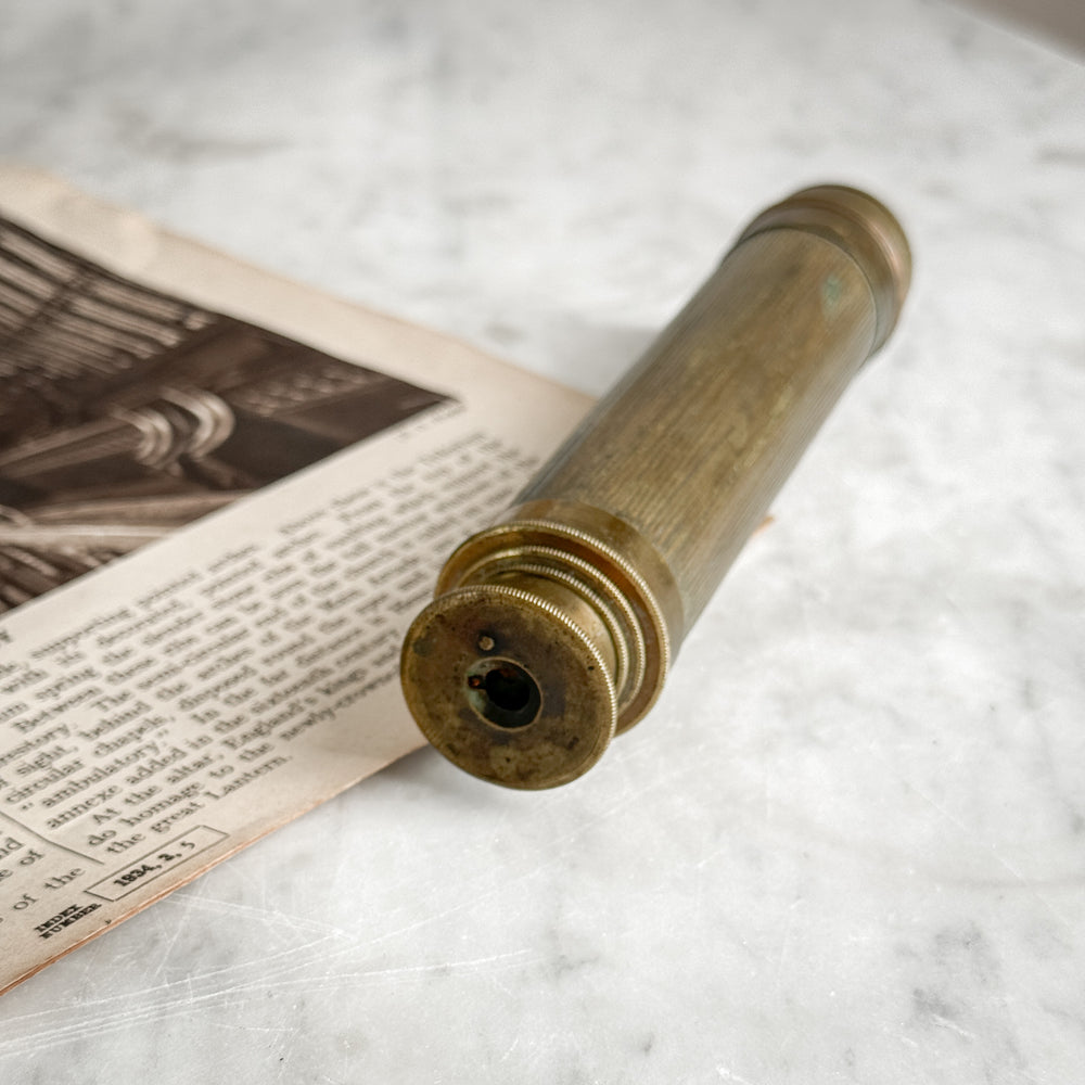 Vintage brass pocket periscope