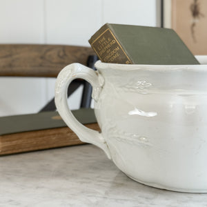 Antique Ironstone Chamber Pot- Wheat II