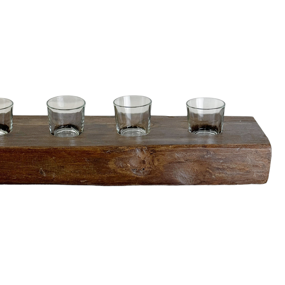 
                
                    Load image into Gallery viewer, Wood Reclaimed Candle Holder
                
            