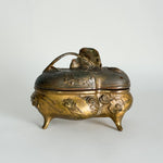 Vintage Golden Casket Jewellery Box