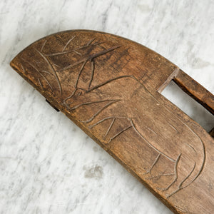 Vintage Wooden Carved Game Board.