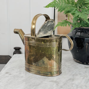 Vintage Brass English Hot Water Can