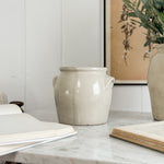 Antique Cream Confit Pot Small - FRANCE