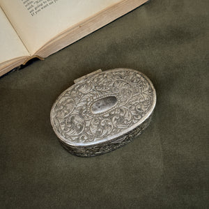 Vintage Metal Jewellery Box.