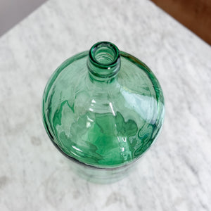 Vintage green European demijohn