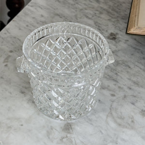 Vintage Crystal Glass Ice Bucket