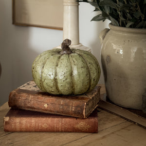 Olive green rustic pumpkin