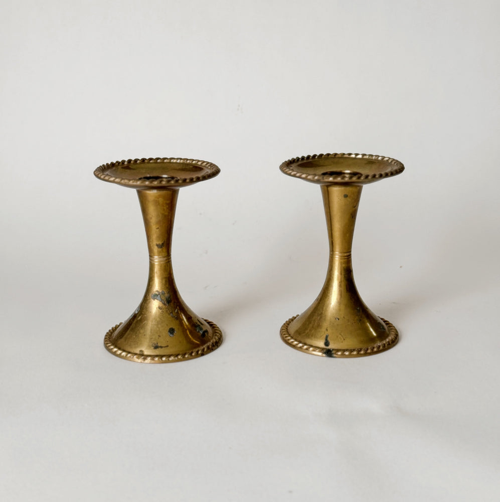 Vintage brass Taper pair II
