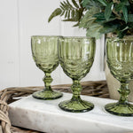 Green Garden Wine Glass.