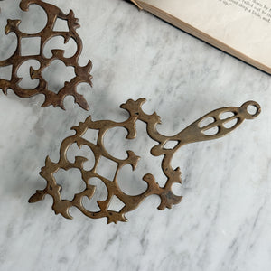 Vintage brass trivet.