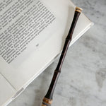 Vintage Thin Brown Wooden Handle Calligraphy Brush