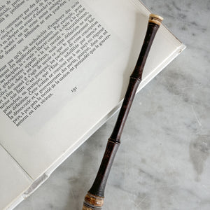 Vintage Thin Brown Wooden Handle Calligraphy Brush