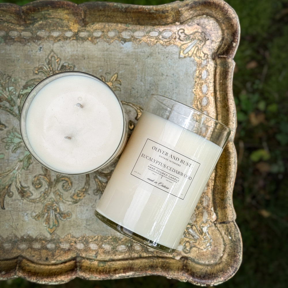 Oliver and Rust Candle | Eucalyptus Cedarwood