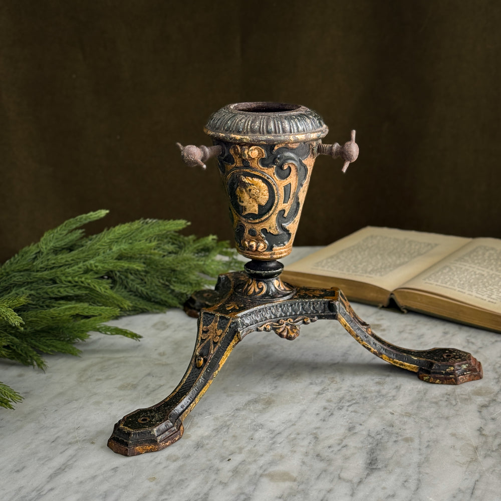 Vintage Cast Metal Tree Stand.