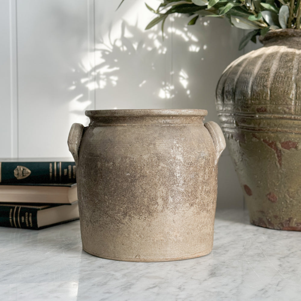 Vintage Small Confit Pot - France.