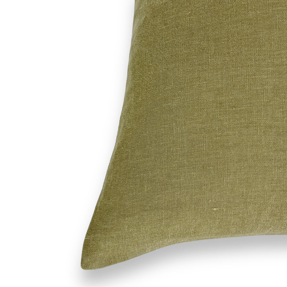 Moss Linen Pillow Cover- Multiple Sizes