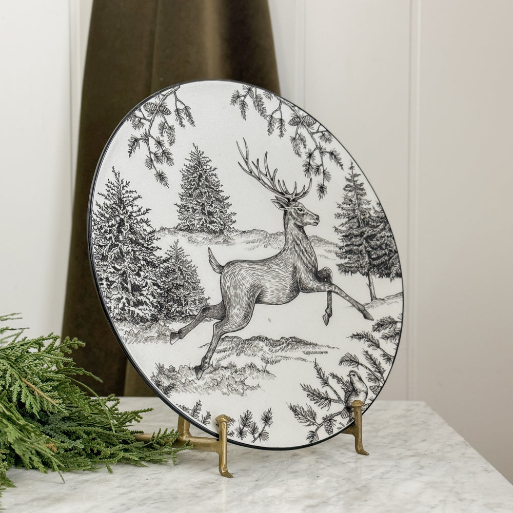 Woodland Deer serving platter.