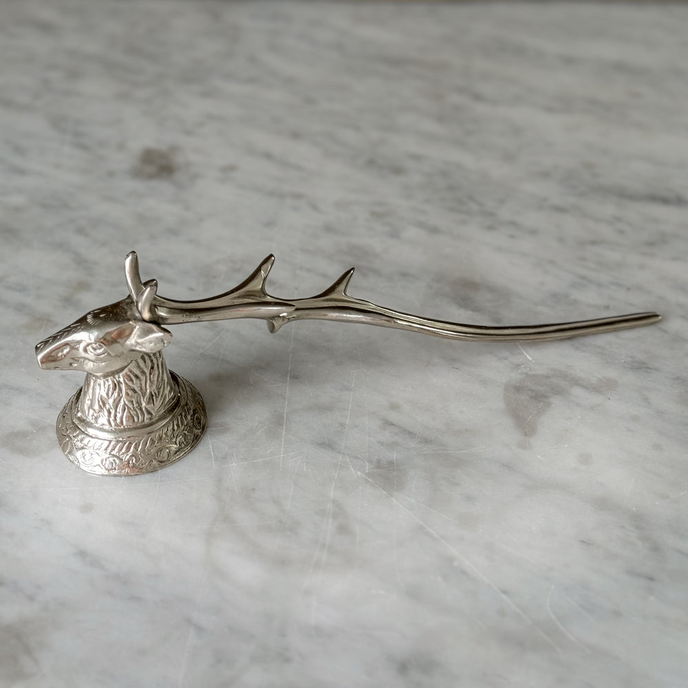 Vintage Silver Stag Candle Snuffer