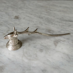 Vintage Silver Stag Candle Snuffer