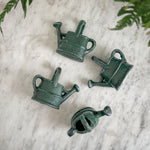 Green Cast Iron Watering Can.