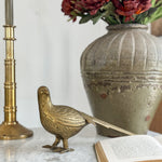 Vintage brass pheasant