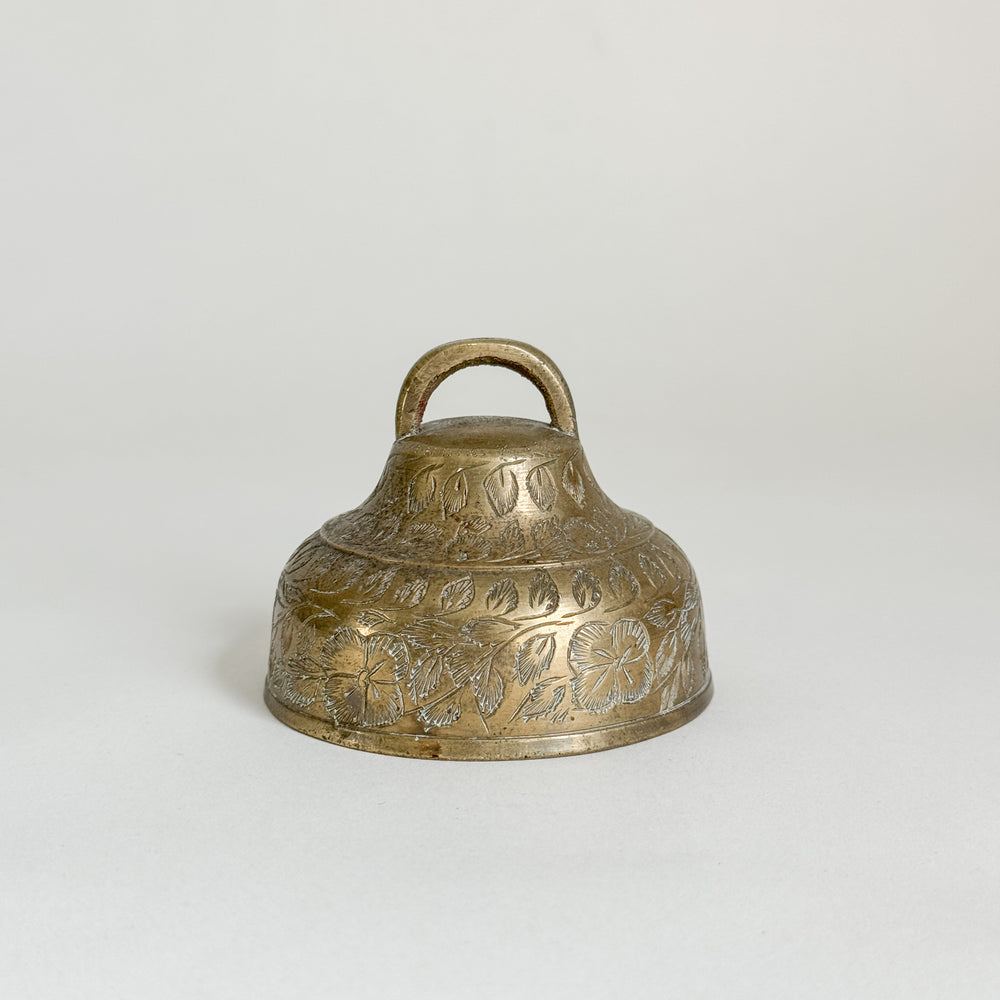 Vintage Etched Brass Bell